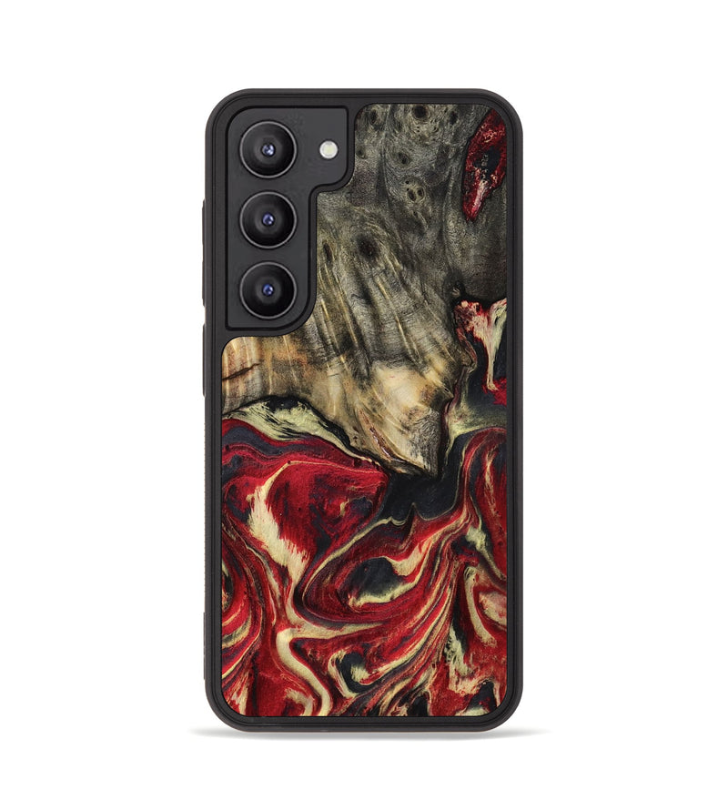 Galaxy S23 Wood Phone Case - April (Red, 801628)