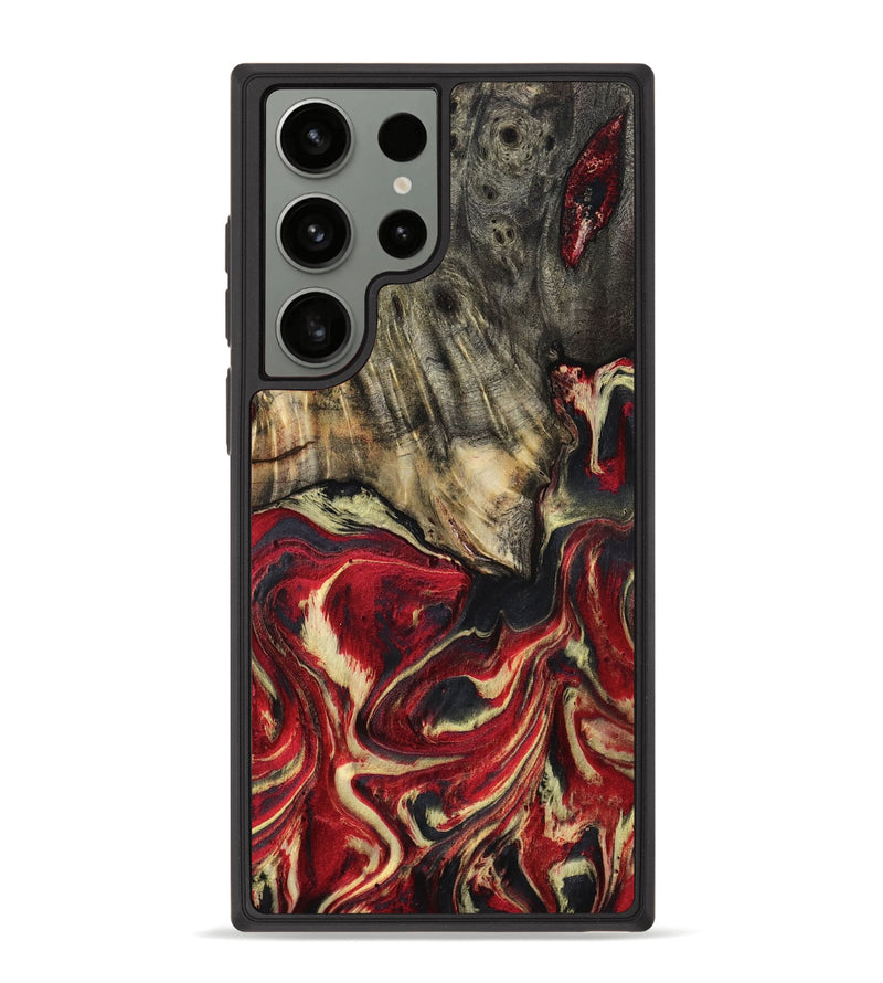 Galaxy S23 Ultra Wood Phone Case - April (Red, 801628)