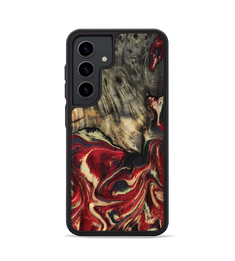 Galaxy S24 Wood Phone Case - April (Red, 801628)