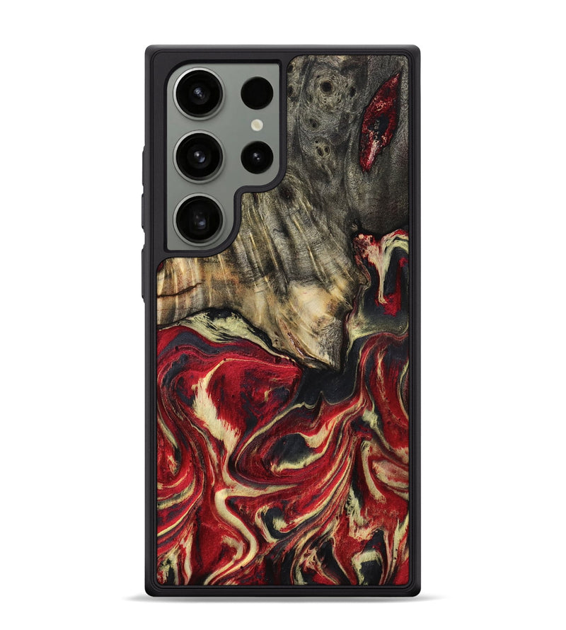 Galaxy S24 Ultra Wood Phone Case - April (Red, 801628)