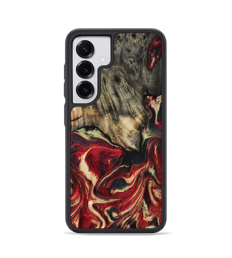 Galaxy S25 Wood Phone Case - April (Red, 801628)