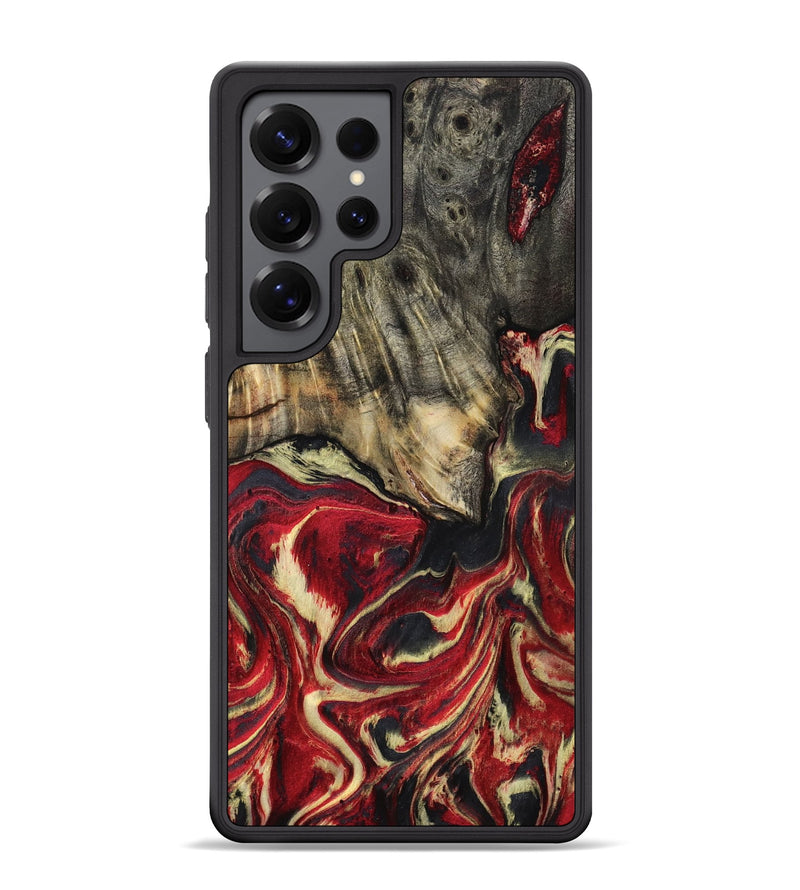 Galaxy S25 Ultra Wood Phone Case - April (Red, 801628)