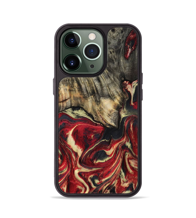 iPhone 13 Pro Wood Phone Case - April (Red, 801628)