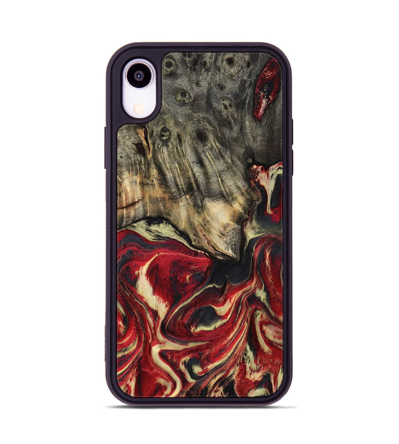 iPhone Xr Wood Phone Case - April (Red, 801628)