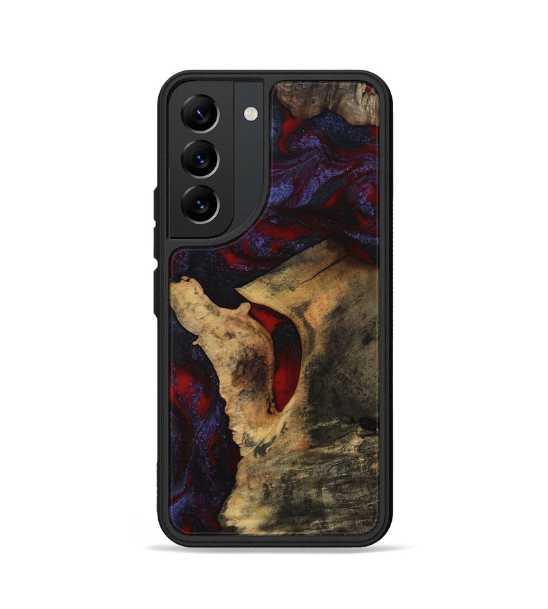 Galaxy S22 Wood Phone Case - Stephon (Red, 801629)