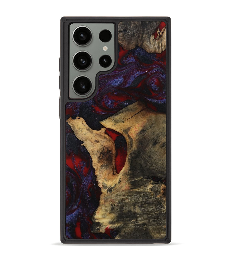 Galaxy S23 Ultra Wood Phone Case - Stephon (Red, 801629)