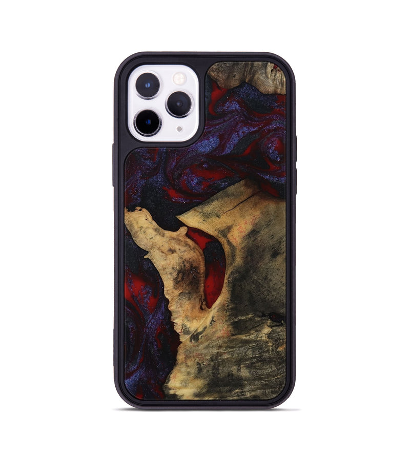 iPhone 11 Pro Wood Phone Case - Stephon (Red, 801629)
