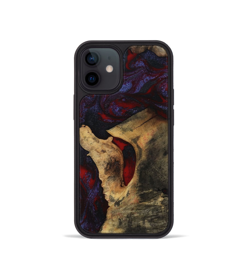 iPhone 12 mini Wood Phone Case - Stephon (Red, 801629)