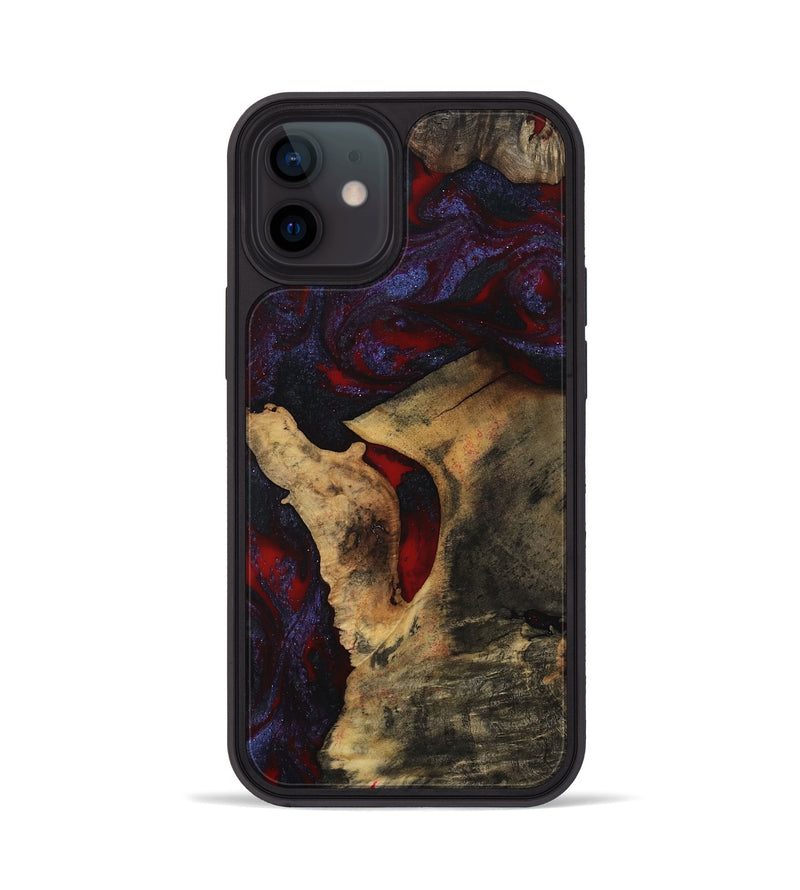 iPhone 12 Wood Phone Case - Stephon (Red, 801629)