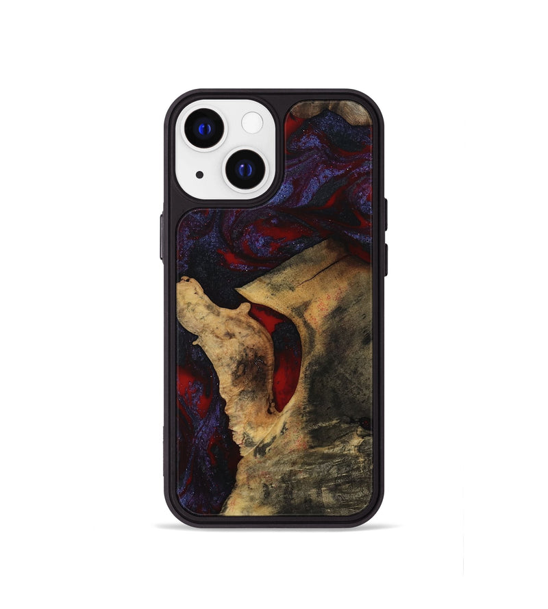 iPhone 13 mini Wood Phone Case - Stephon (Red, 801629)