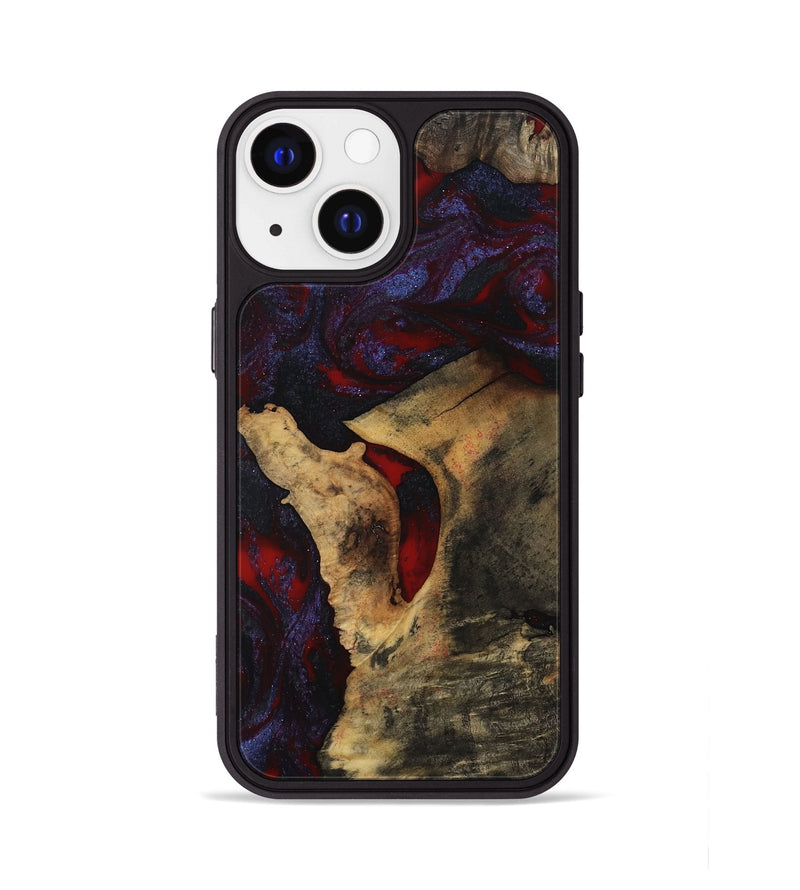iPhone 13 Wood Phone Case - Stephon (Red, 801629)