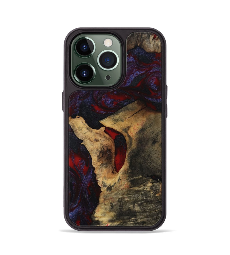 iPhone 13 Pro Wood Phone Case - Stephon (Red, 801629)
