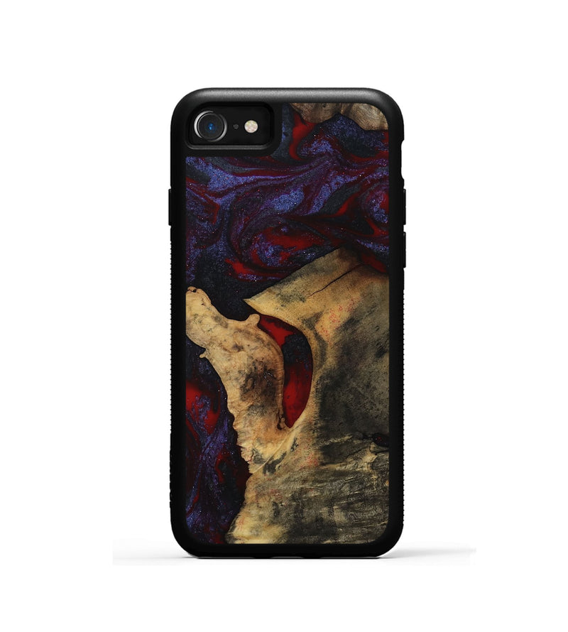 iPhone SE Wood Phone Case - Stephon (Red, 801629)