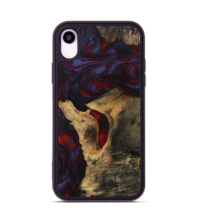 iPhone Xr Wood Phone Case - Stephon (Red, 801629)