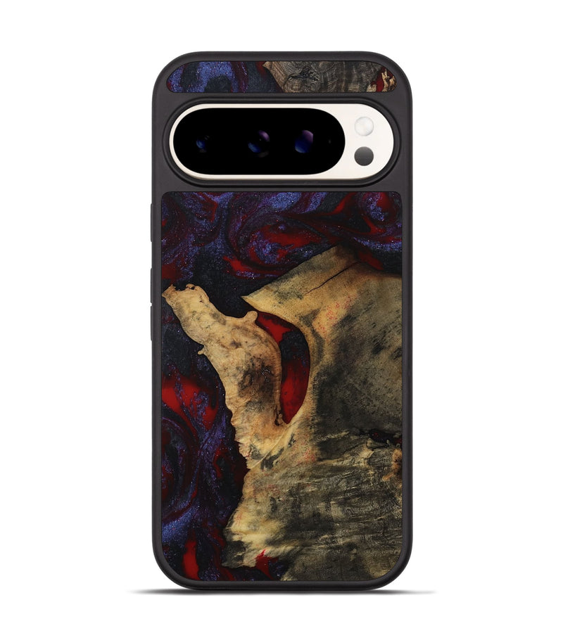 Pixel 9 Pro Wood Phone Case - Stephon (Red, 801629)