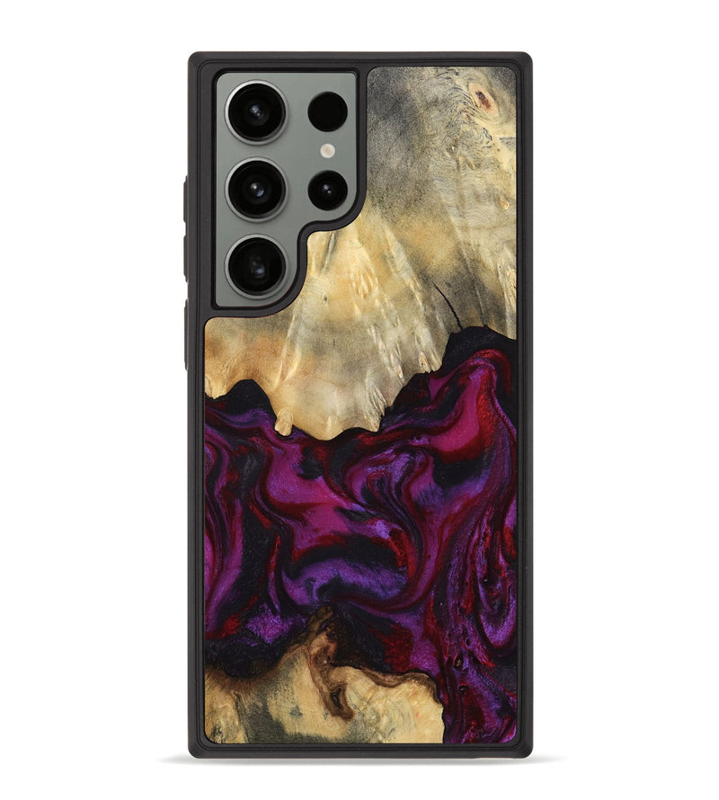 Galaxy S23 Ultra Wood Phone Case - Aron (Red, 801630)