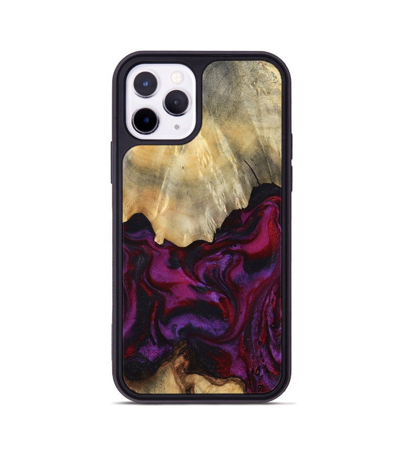 iPhone 11 Pro Wood Phone Case - Aron (Red, 801630)