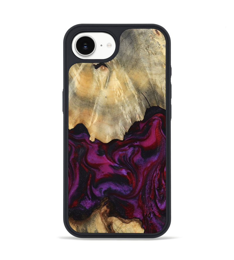 iPhone 16e Wood Phone Case - Aron (Red, 801630)