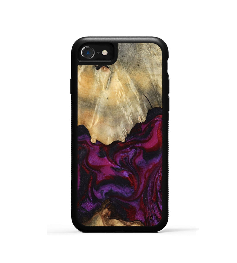 iPhone SE Wood Phone Case - Aron (Red, 801630)