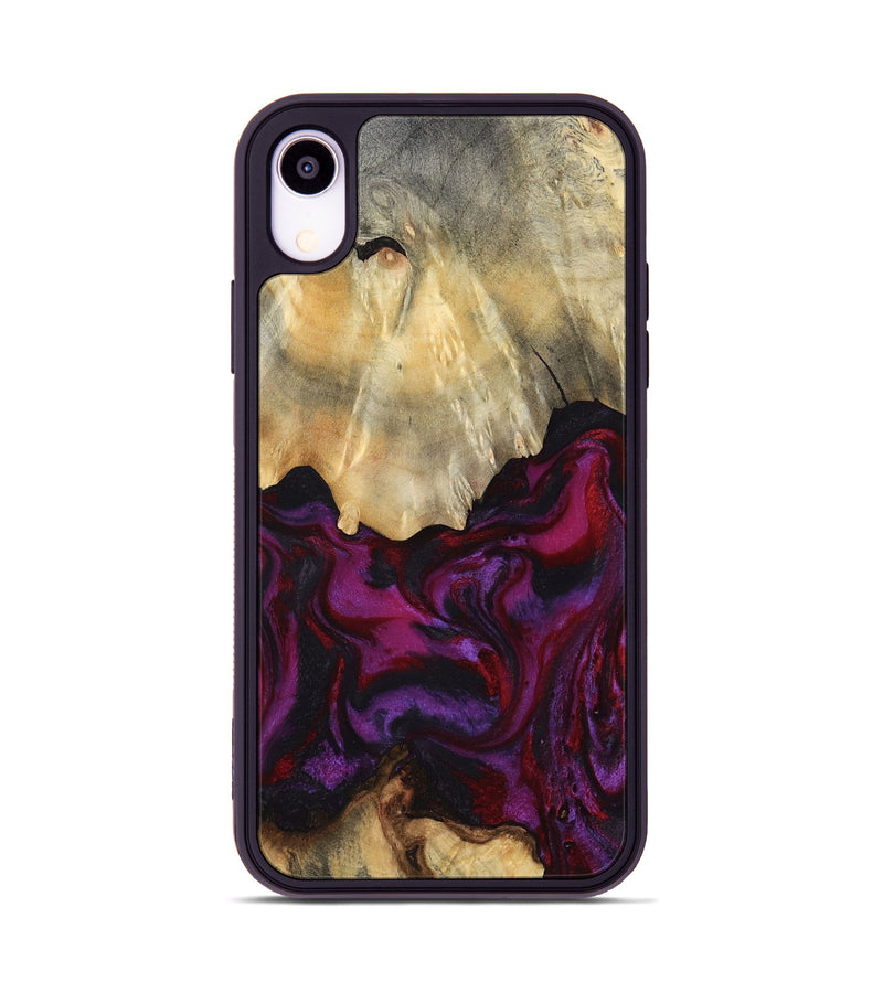 iPhone Xr Wood Phone Case - Aron (Red, 801630)