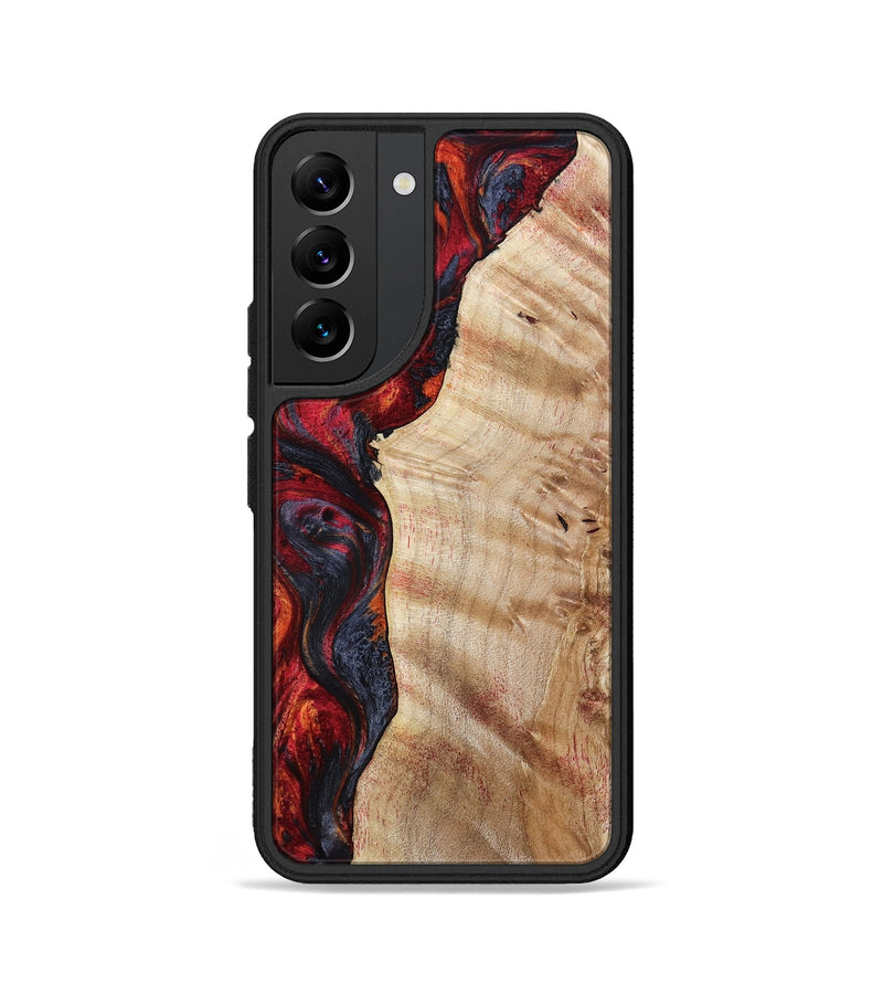 Galaxy S22 Wood Phone Case - Paige (Red, 801631)