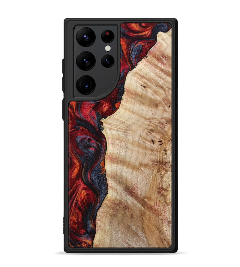 Galaxy S22 Ultra Wood Phone Case - Paige (Red, 801631)