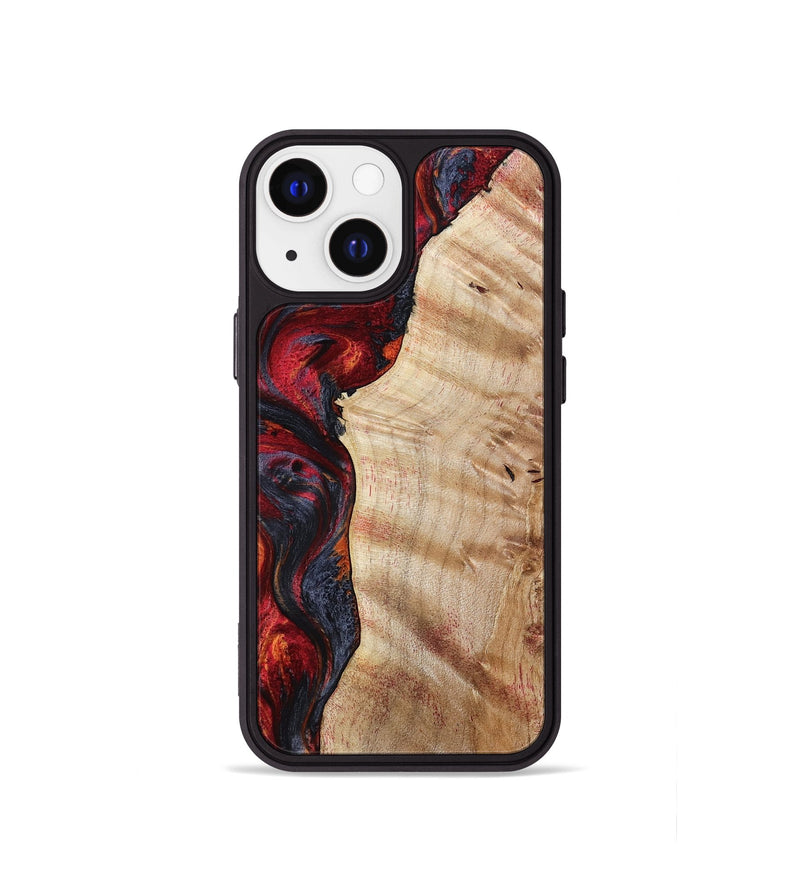 iPhone 13 mini Wood Phone Case - Paige (Red, 801631)