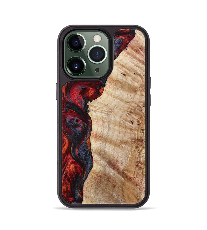 iPhone 13 Pro Wood Phone Case - Paige (Red, 801631)