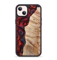 iPhone 14 Plus Wood Phone Case - Paige (Red, 801631)