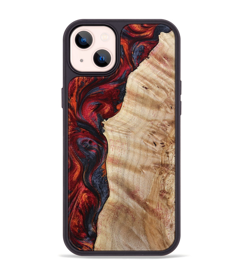 iPhone 14 Plus Wood Phone Case - Paige (Red, 801631)