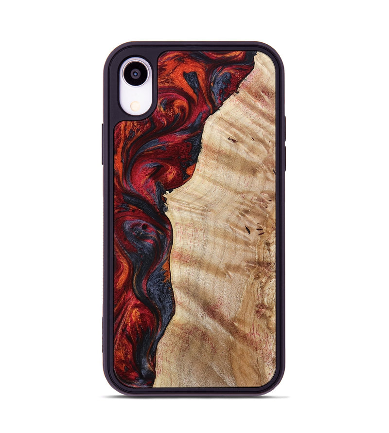 iPhone Xr Wood Phone Case - Paige (Red, 801631)