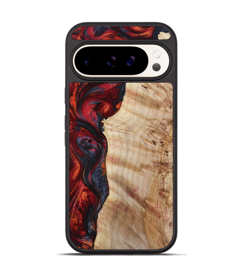 Pixel 9 Wood Phone Case - Paige (Red, 801631)