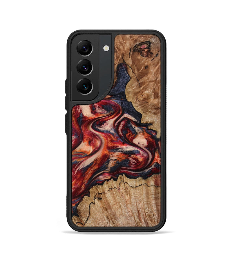 Galaxy S22 Wood Phone Case - Stacy (Red, 801632)