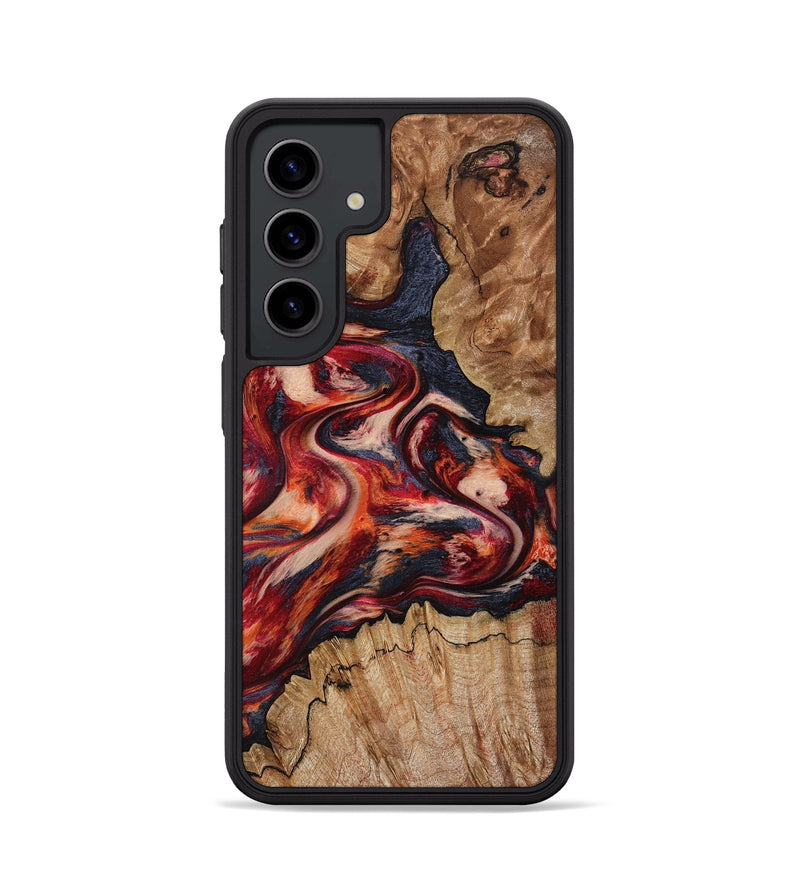 Galaxy S24 Wood Phone Case - Stacy (Red, 801632)