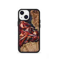 iPhone 13 mini Wood Phone Case - Stacy (Red, 801632)