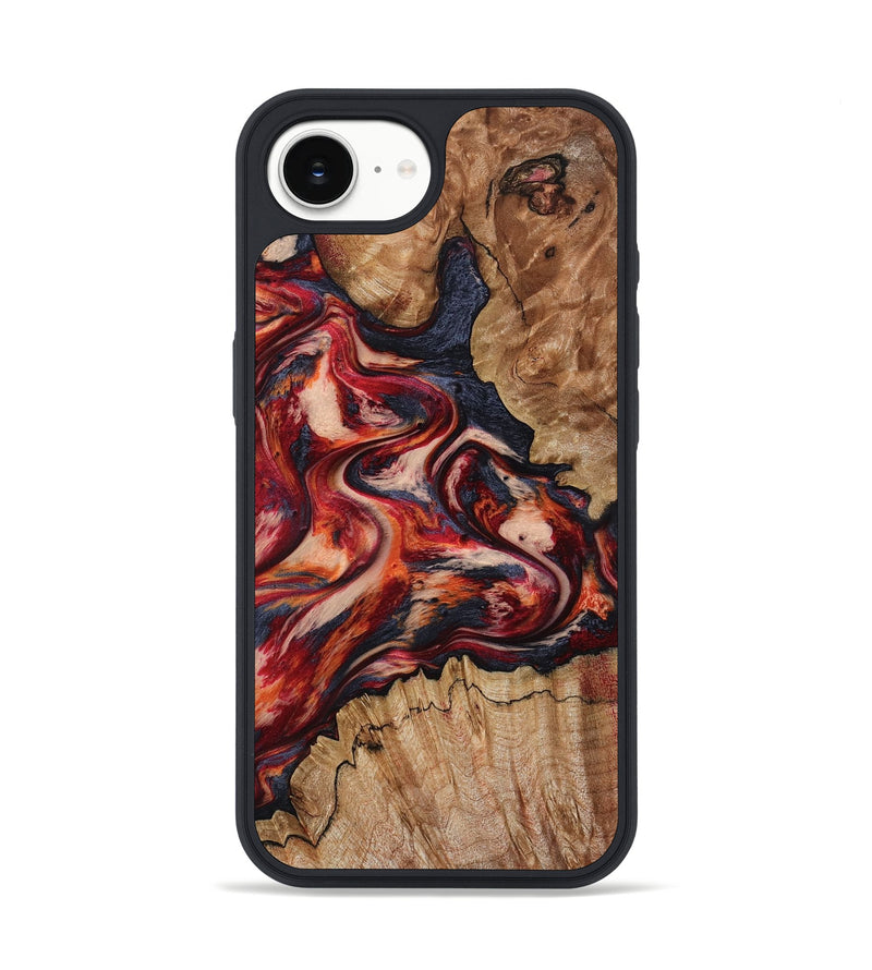 iPhone 16e Wood Phone Case - Stacy (Red, 801632)