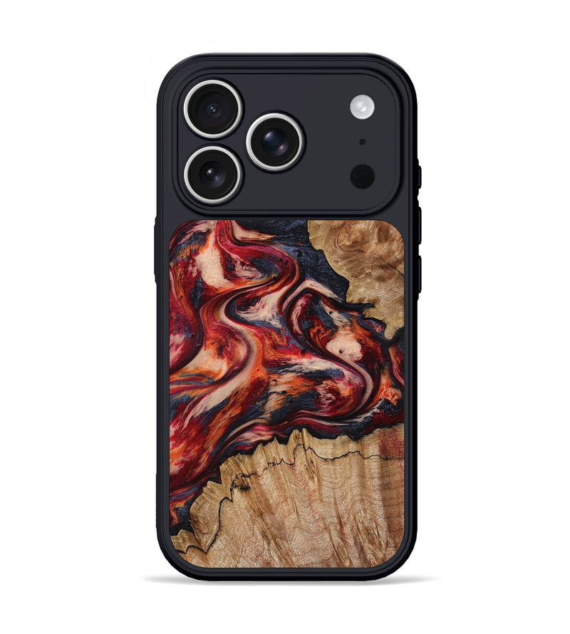 iPhone 17 Pro Wood Phone Case - Stacy (Red, 801632)