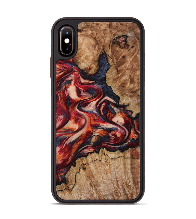 iPhone Xs Max Wood Phone Case - Stacy (Red, 801632)