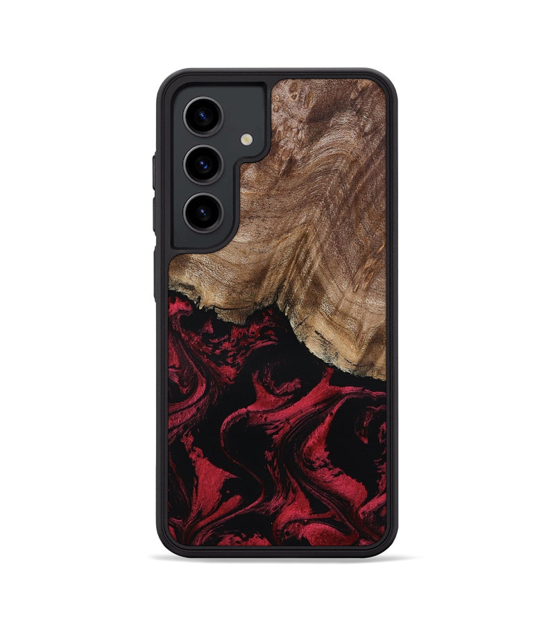 Galaxy S24 Wood Phone Case - Vihaan (Red, 801633)