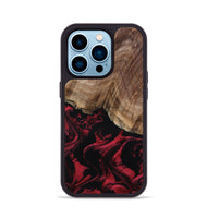 iPhone 14 Pro Wood Phone Case - Vihaan (Red, 801633)
