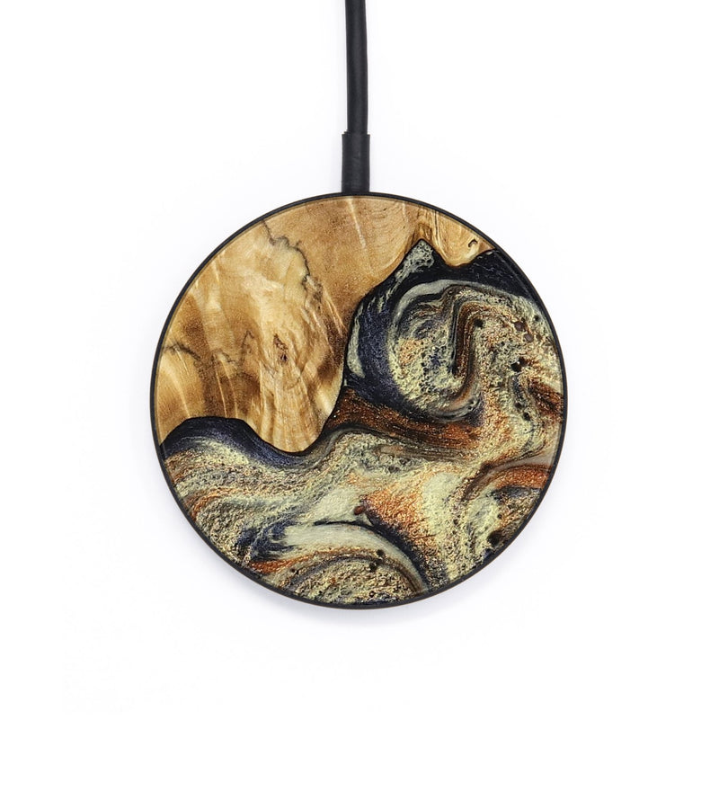 Circle Wood Wireless Charger - Ares (Black & White, 801634)