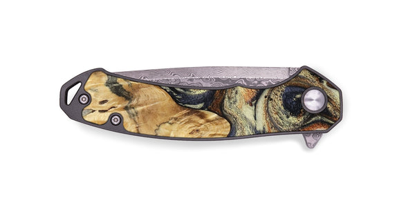 EDC Wood Pocket Knife - Ares (Black & White, 801634)