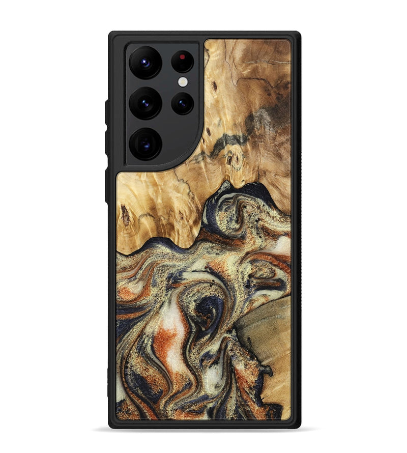 Galaxy S22 Ultra Wood Phone Case - Ares (Black & White, 801634)