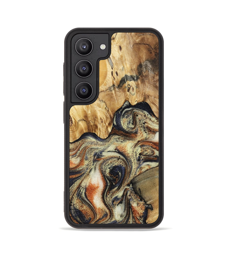 Galaxy S23 Wood Phone Case - Ares (Black & White, 801634)