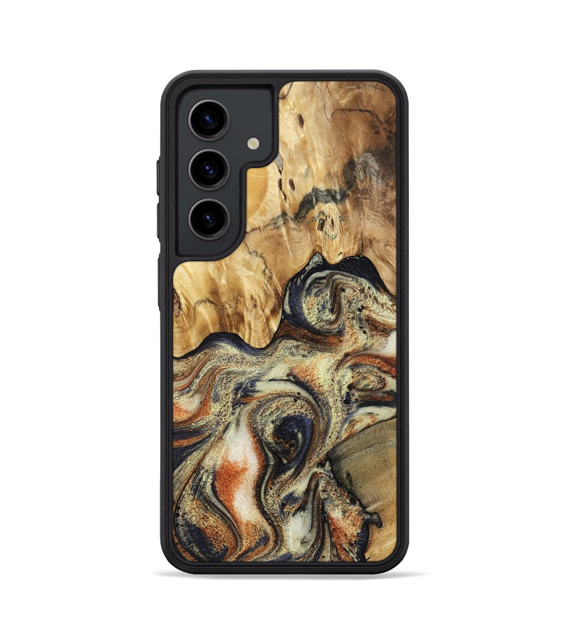 Galaxy S24 Wood Phone Case - Ares (Black & White, 801634)