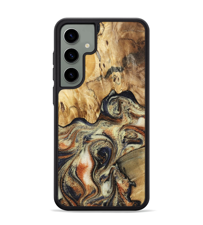 Galaxy S24 Plus Wood Phone Case - Ares (Black & White, 801634)