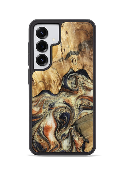 Galaxy S25 Wood Phone Case - Ares (Black & White, 801634)
