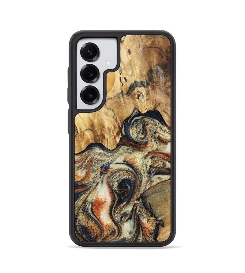 Galaxy S25 Wood Phone Case - Ares (Black & White, 801634)