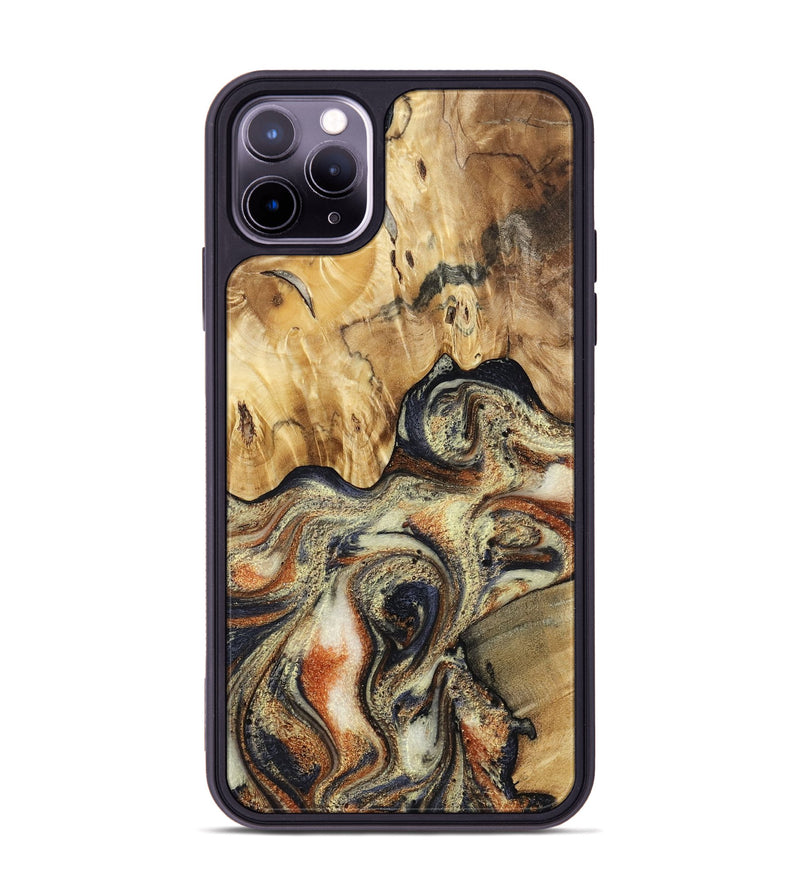 iPhone 11 Pro Max Wood Phone Case - Ares (Black & White, 801634)