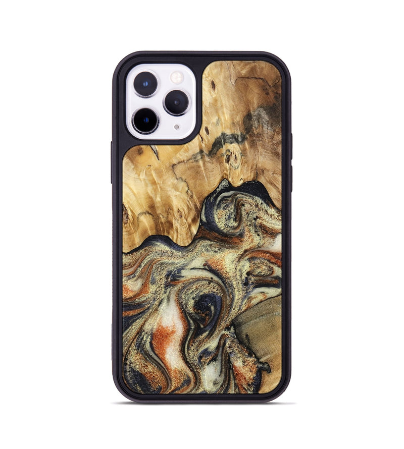 iPhone 11 Pro Wood Phone Case - Ares (Black & White, 801634)
